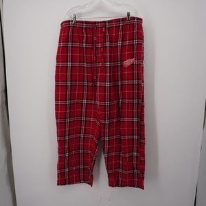 Concept Sports Men's RED WINGS Plaid Sleep Pants Size XXL